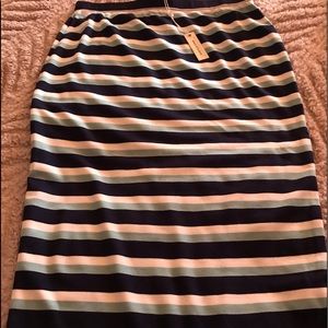 Max Studio spandex strip shirt